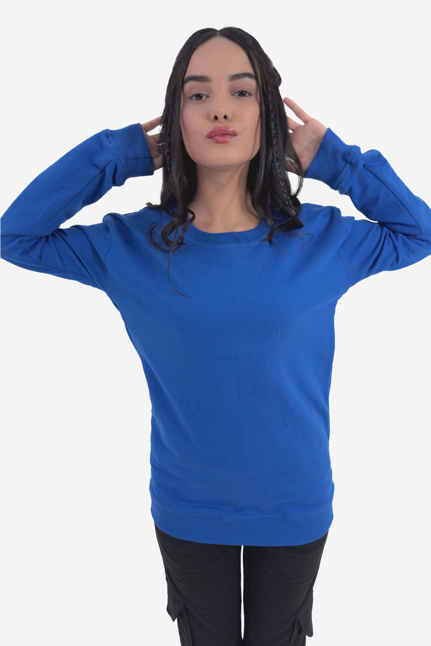 Essential Crewneck Sweatshirt - Navy Blue - keos.life