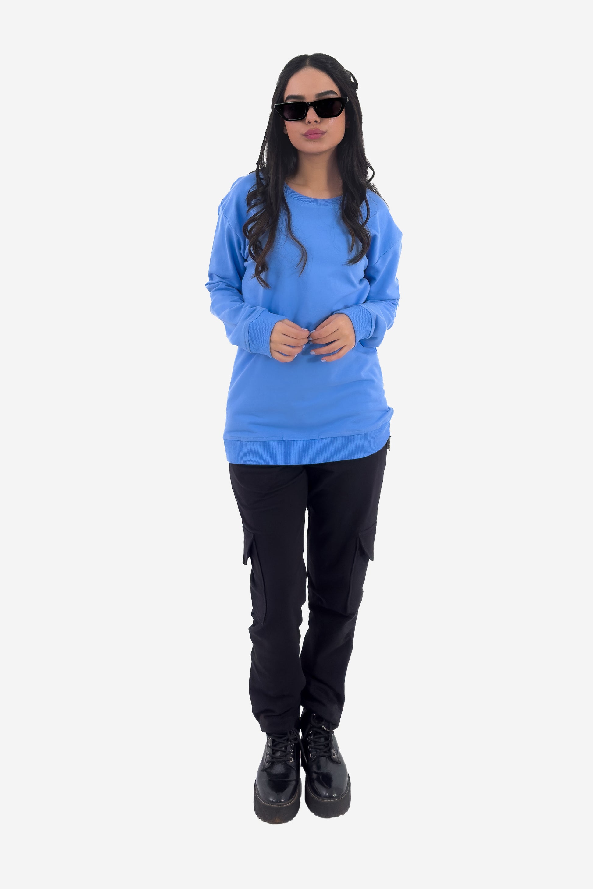 Essential Crewneck Sweatshirt - Sky Blue - keos.life