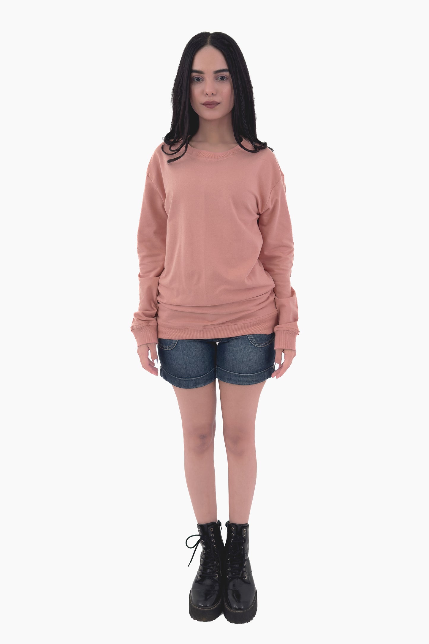 Essential Crewneck Sweatshirt - Peach - keos.life