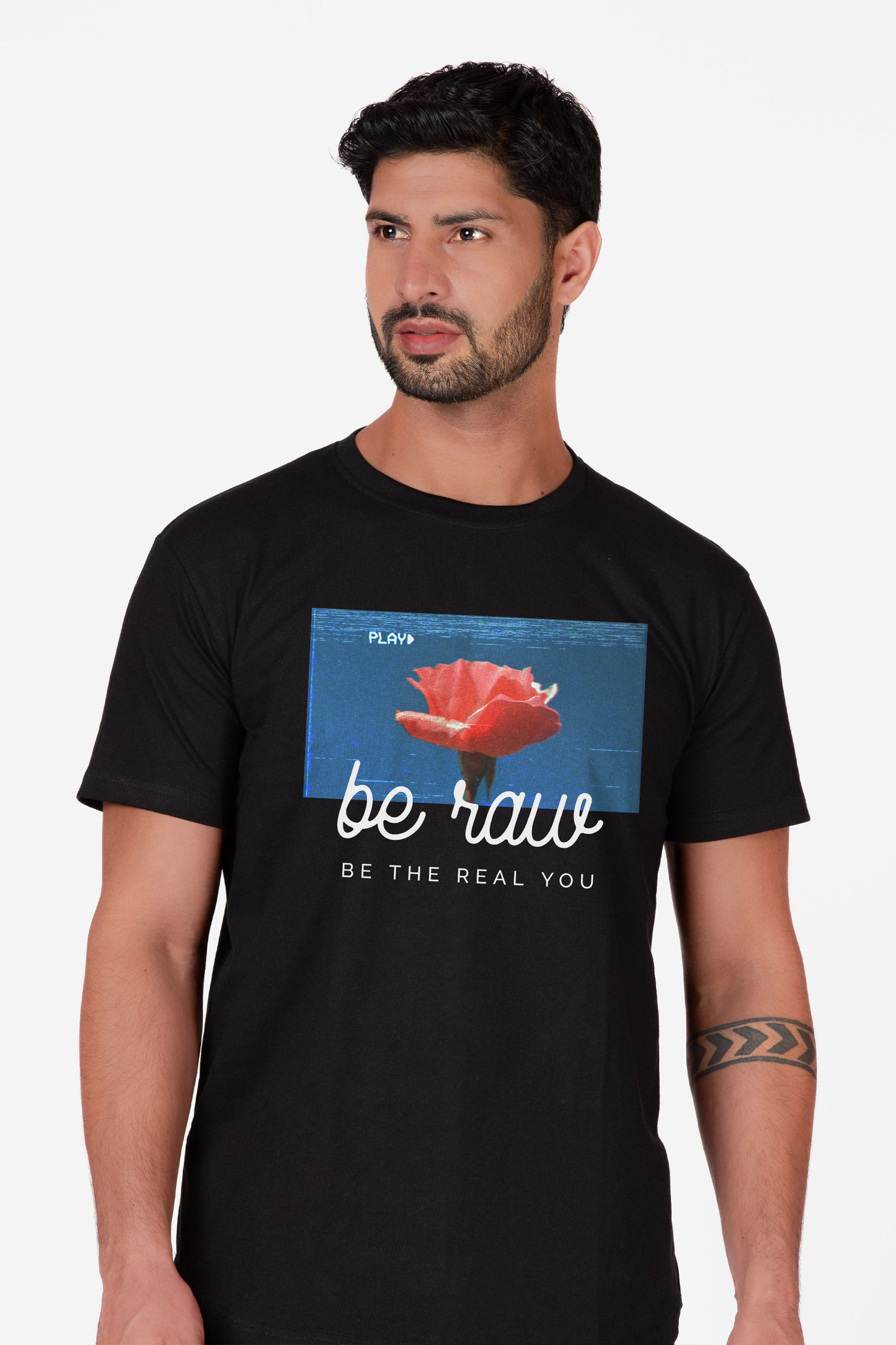 Longline Be Raw Organic Cotton T-shirt - keos.life