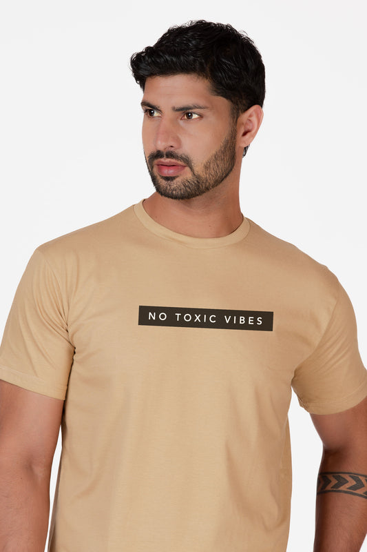 Longline No Toxic Vibes Organic Cotton T-shirt - keos.life