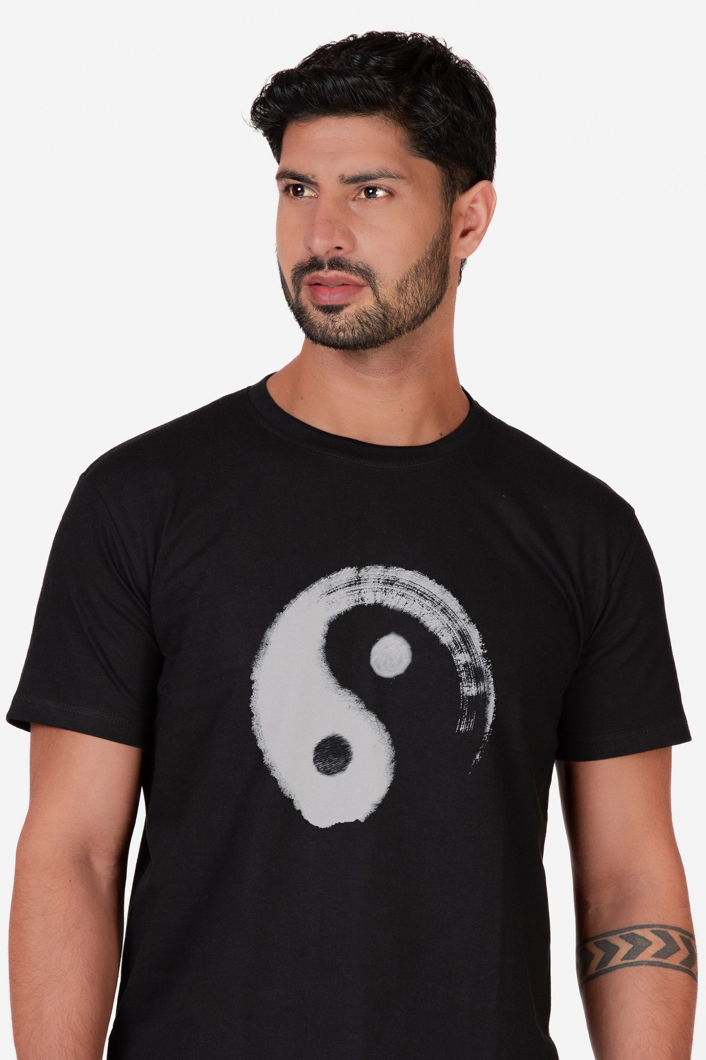 Longline Yin Yang Organic Cotton T-shirt - keos.life