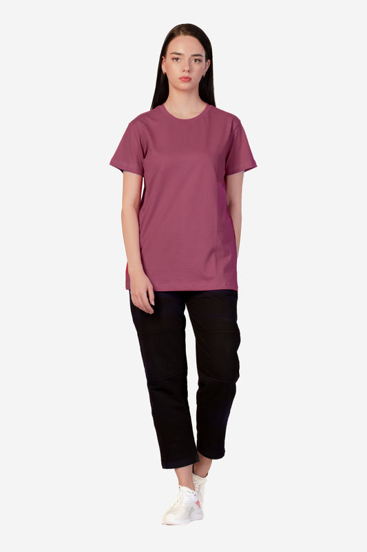 Organic Cotton Essential T-shirt - Deep Lilac - keos.life