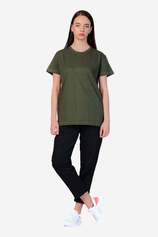 Organic Cotton Essential T-shirt - Olive - keos.life