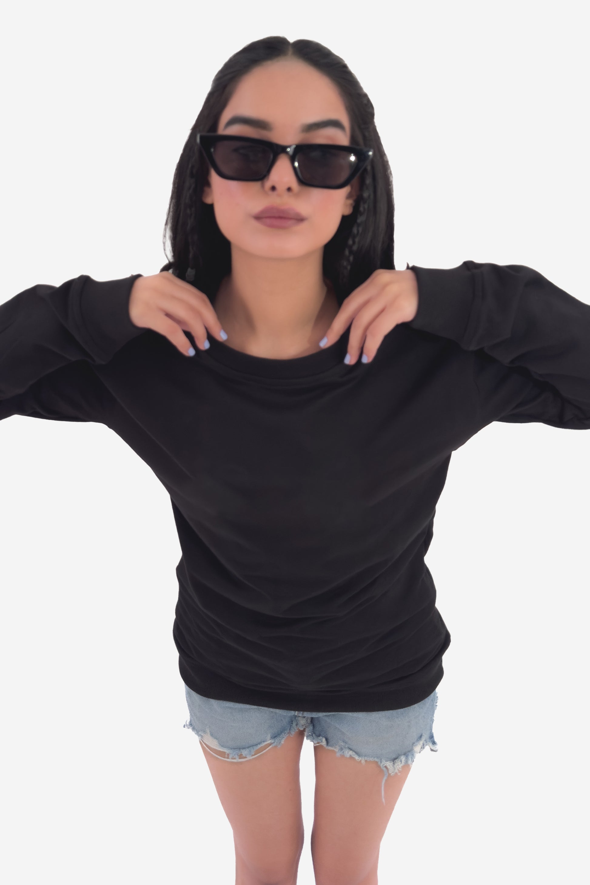 Essential Crewneck Sweatshirt - Black - keos.life