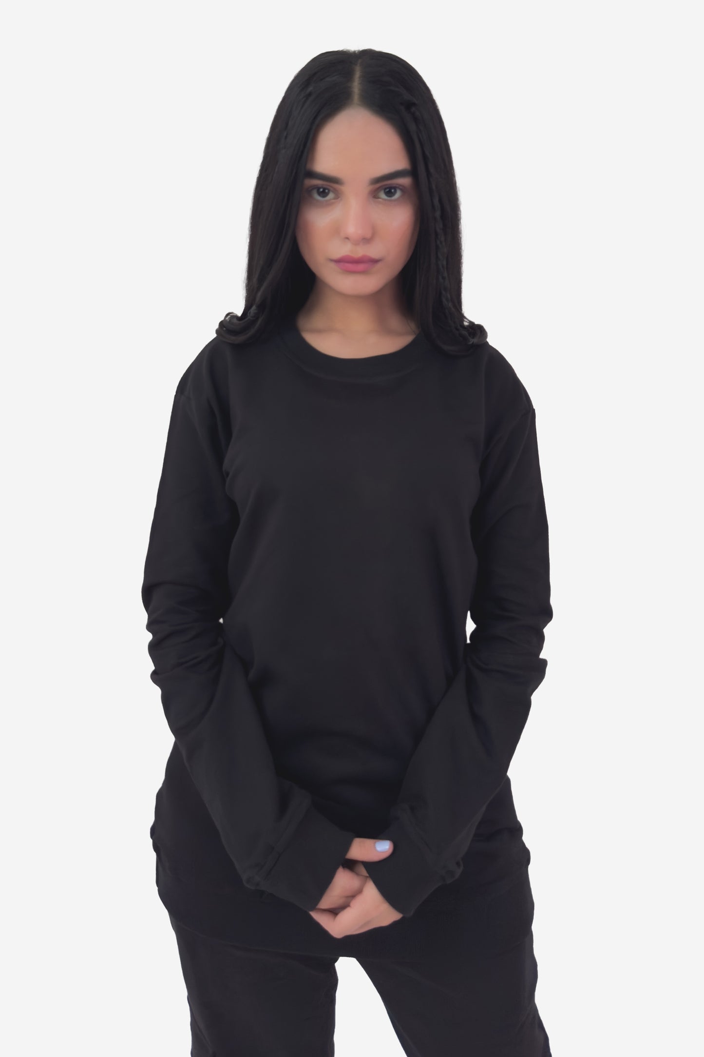 Essential Crewneck Sweatshirt - Black - keos.life