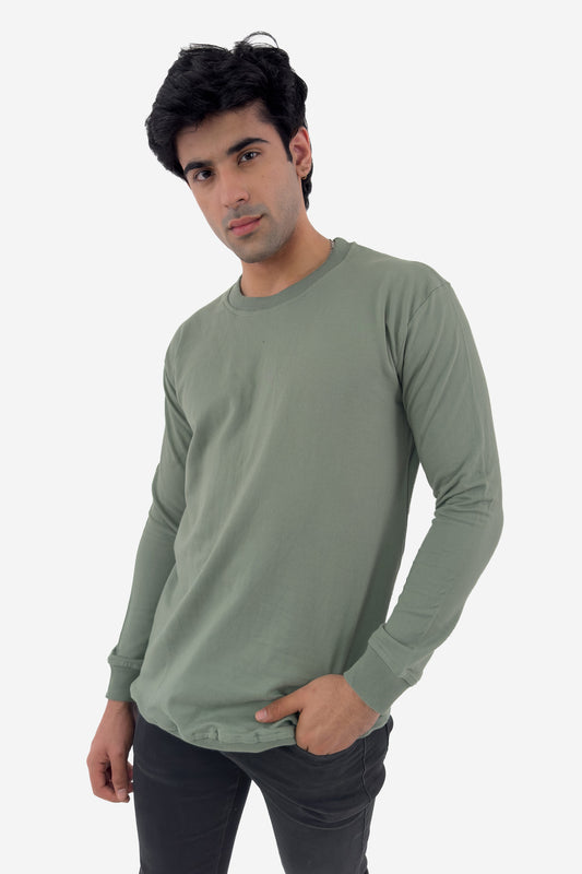 Essential Crewneck Sweatshirt - Sage - keos.life