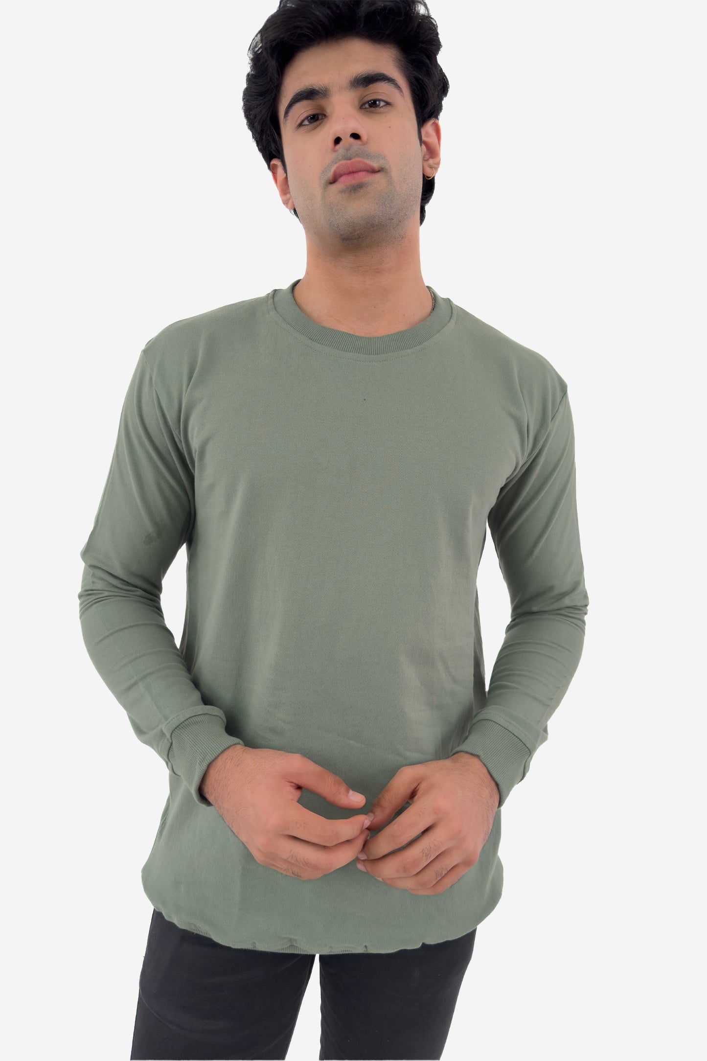 Essential Crewneck Sweatshirt - Sage - keos.life
