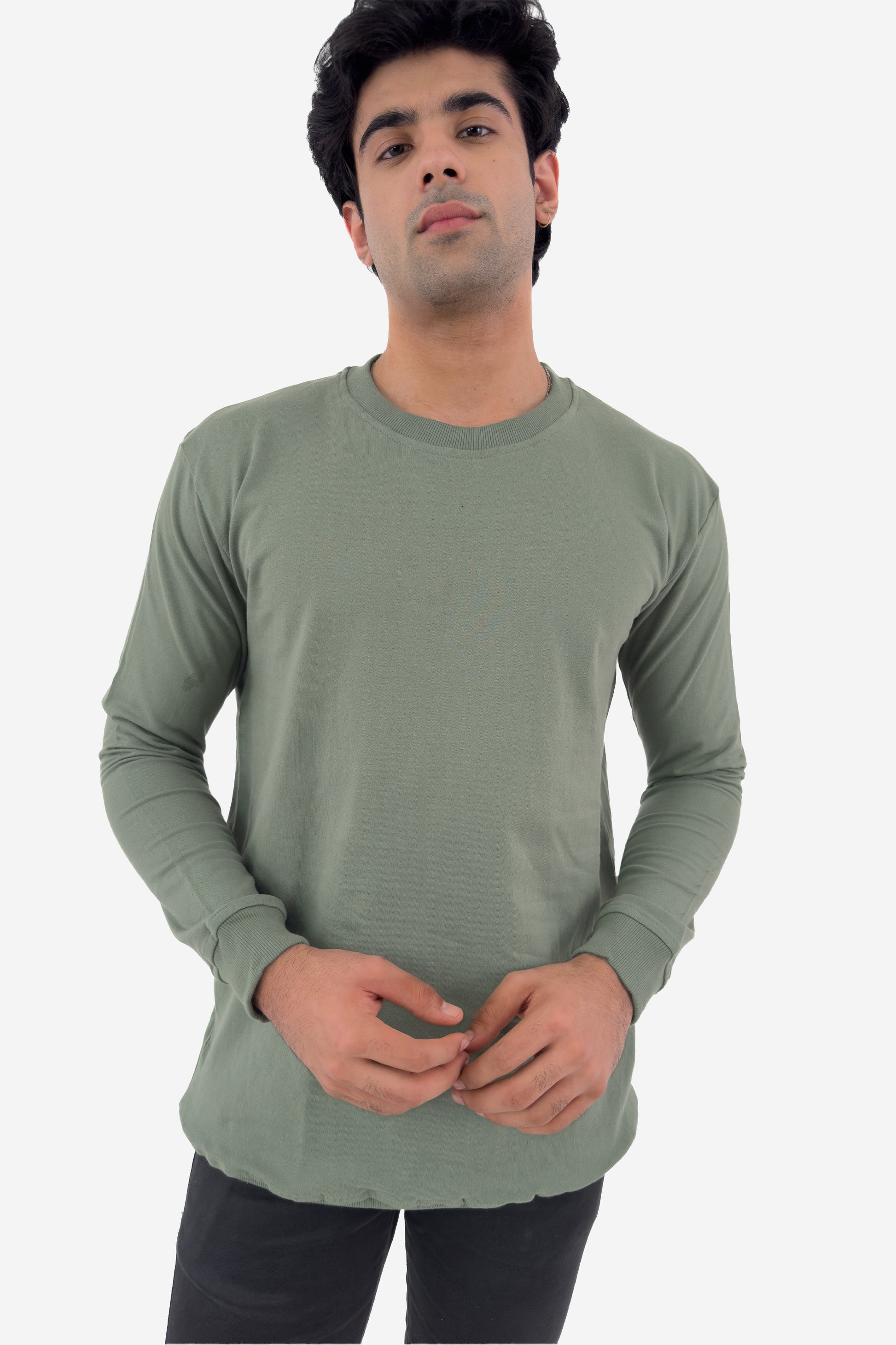 Essential Crewneck Sweatshirt - Sage - keos.life