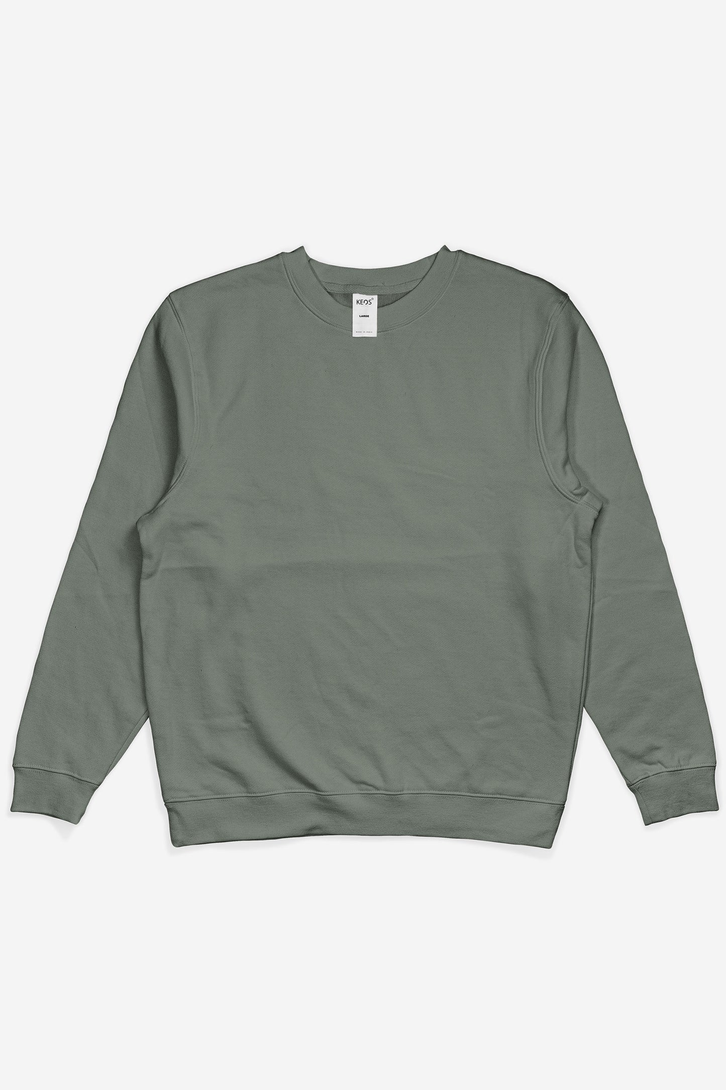 Essential Crewneck Sweatshirt - Sage - keos.life