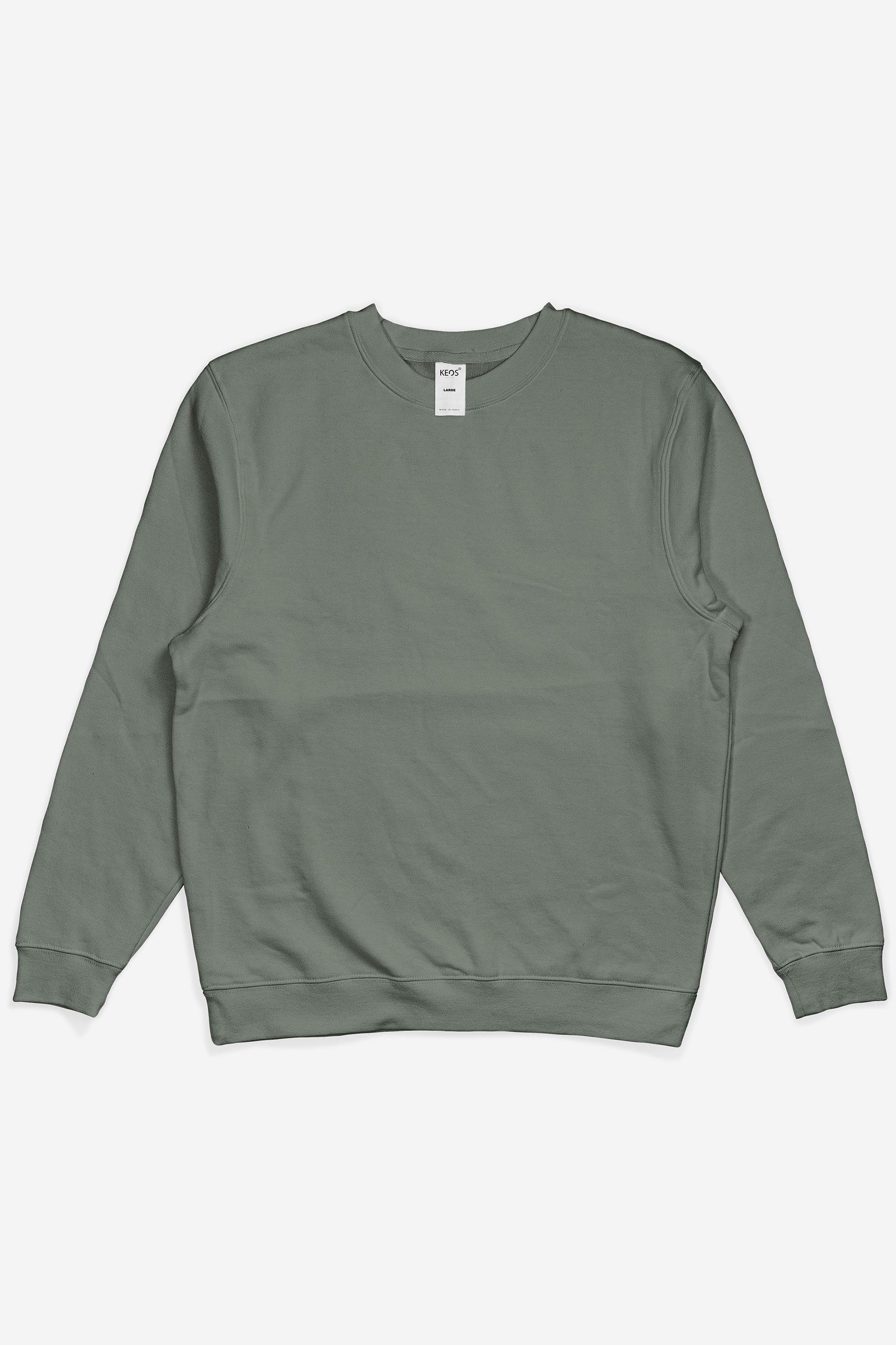Essential Crewneck Sweatshirt - Sage - keos.life
