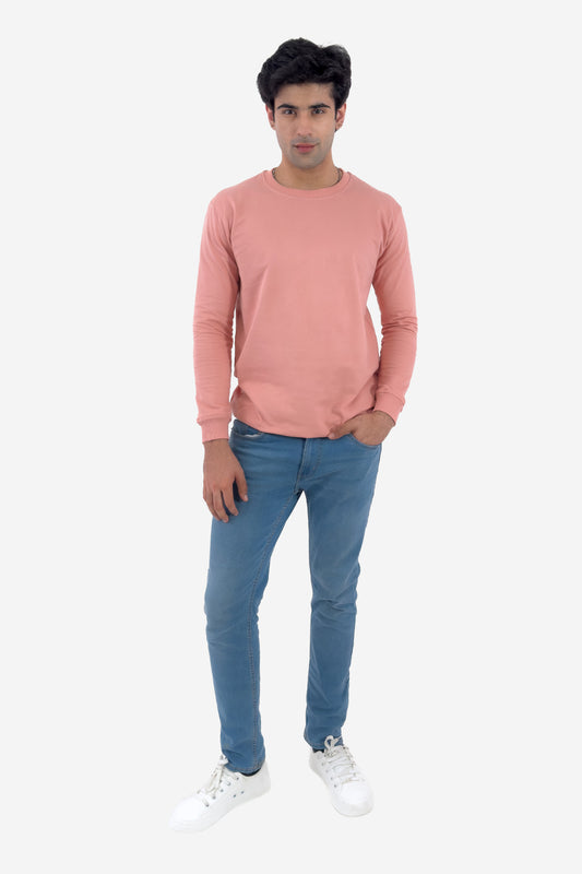 Essential Crewneck Sweatshirt - Peach - keos.life