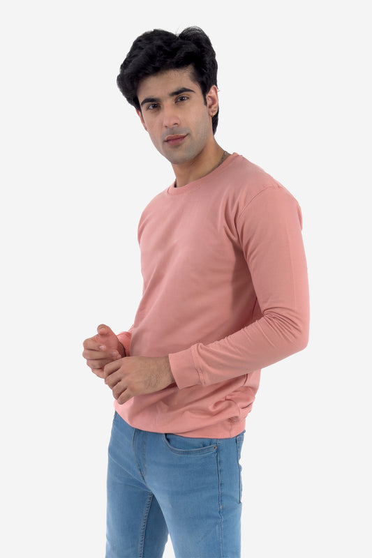 Essential Crewneck Sweatshirt - Peach - keos.life