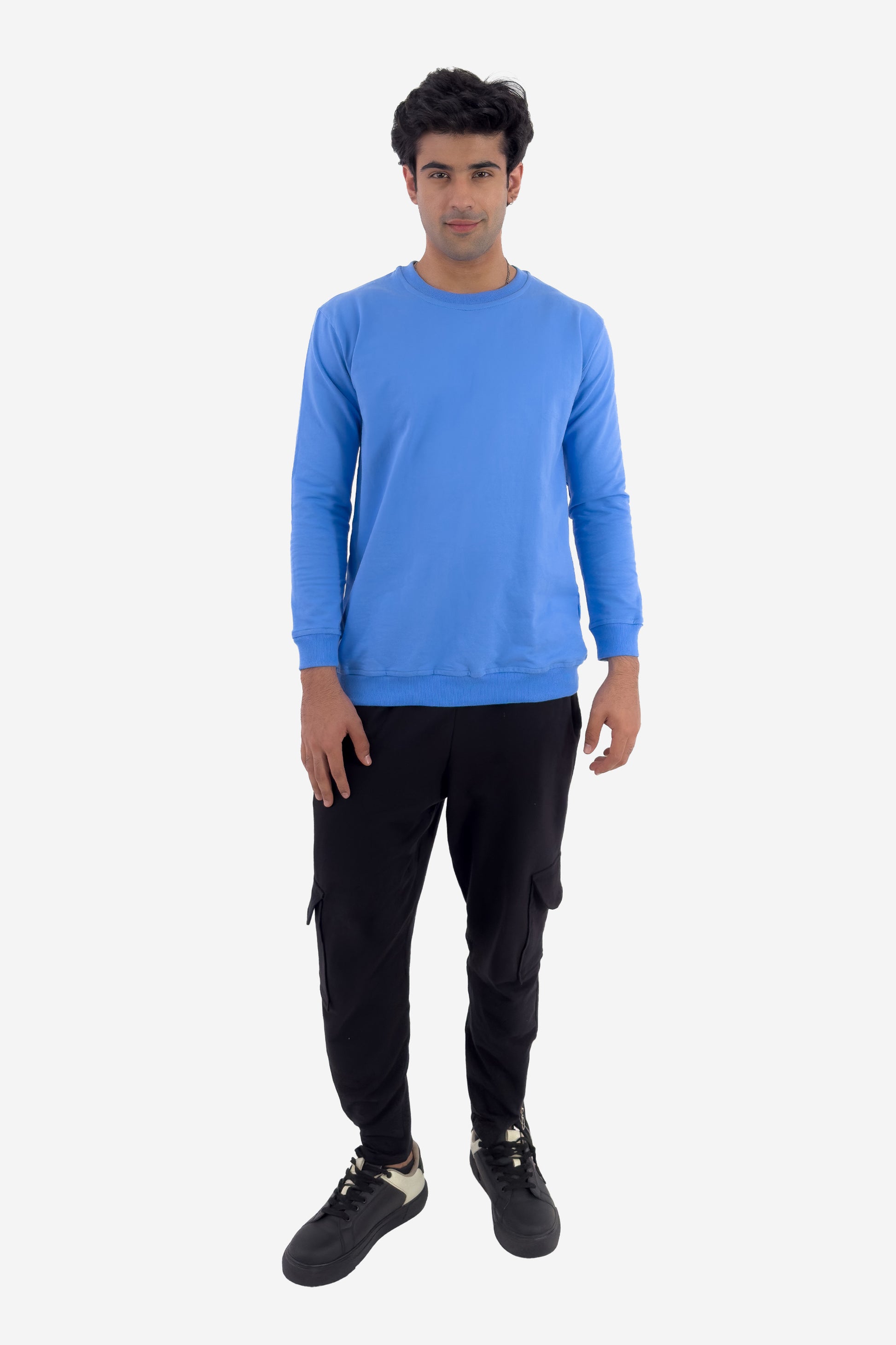 Essential Crewneck Sweatshirt - Sky Blue - keos.life