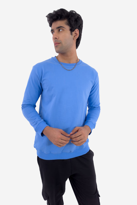 Essential Crewneck Sweatshirt - Sky Blue - keos.life