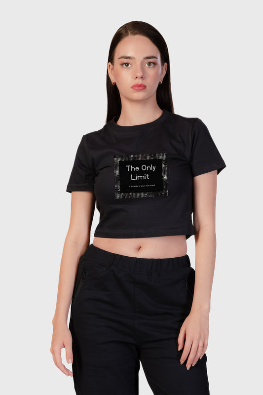 The Only Limit Organic Cotton Crop Top - keos.life