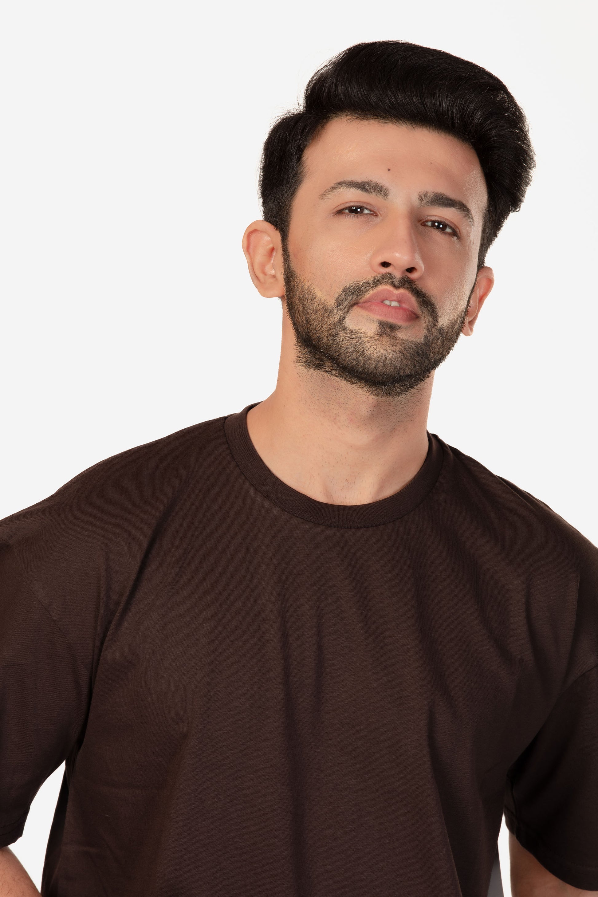 Urban Fit Oversize Essential T-shirt - Coffee - keos.life
