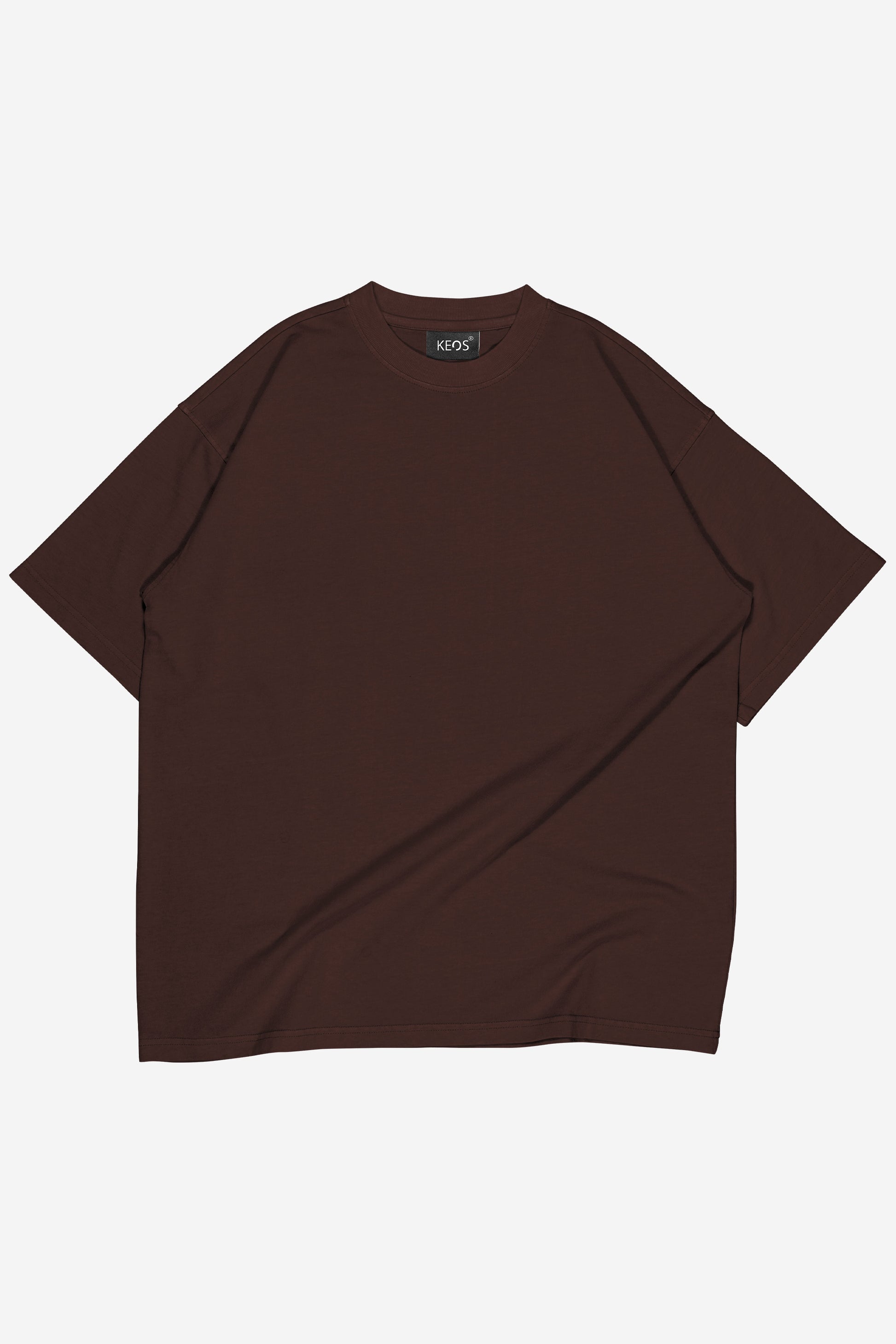 Urban Fit Oversize Essential T-shirt - Coffee - keos.life
