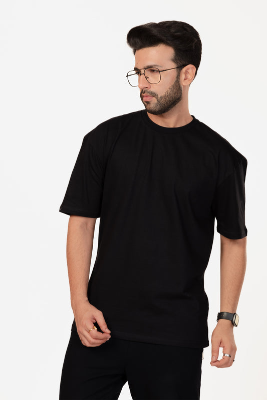 Urban Fit Oversize Essential T-shirt - Black - keos.life