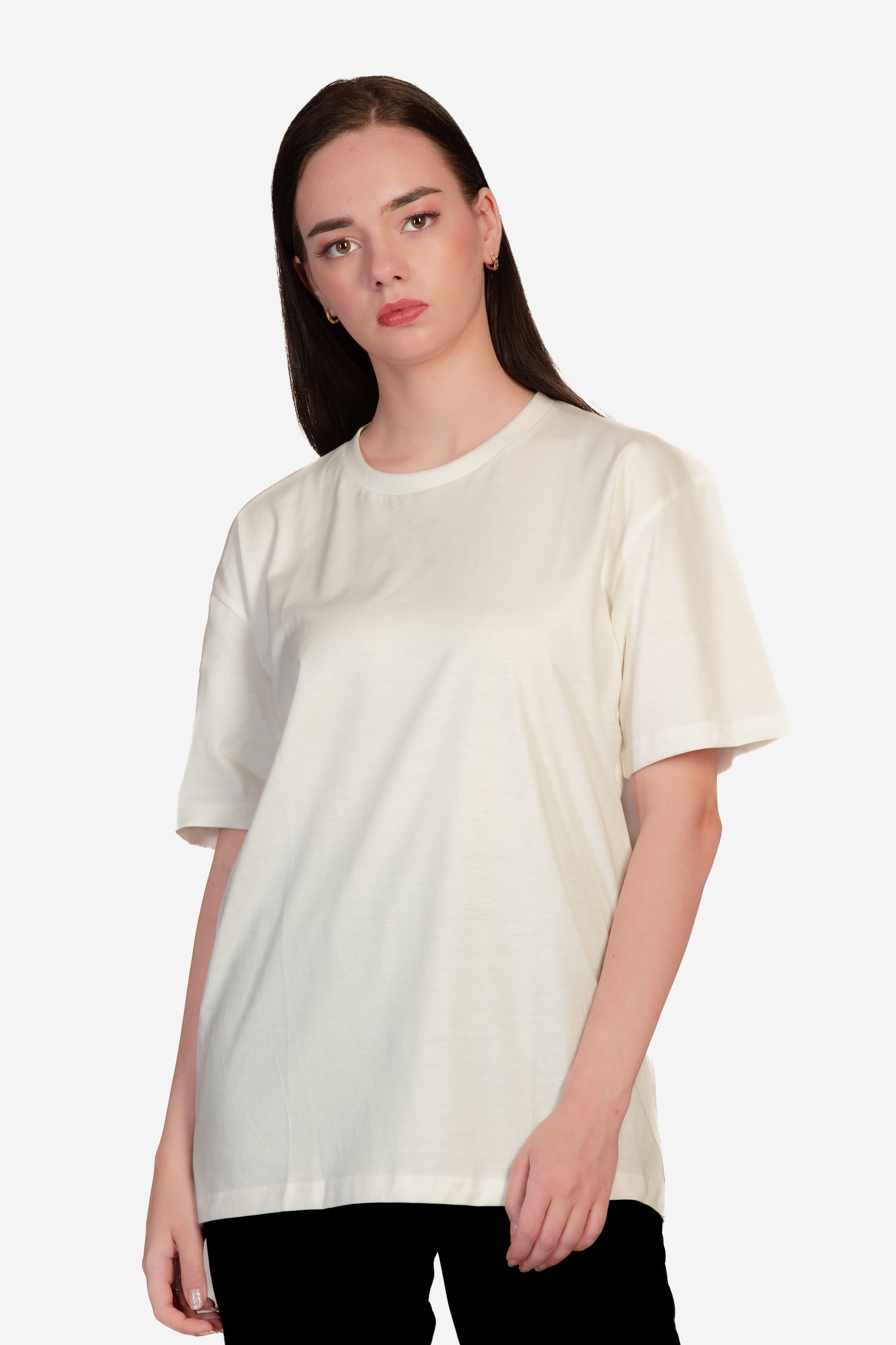 Urban Fit Oversize Essential T-shirt - Off-White - keos.life