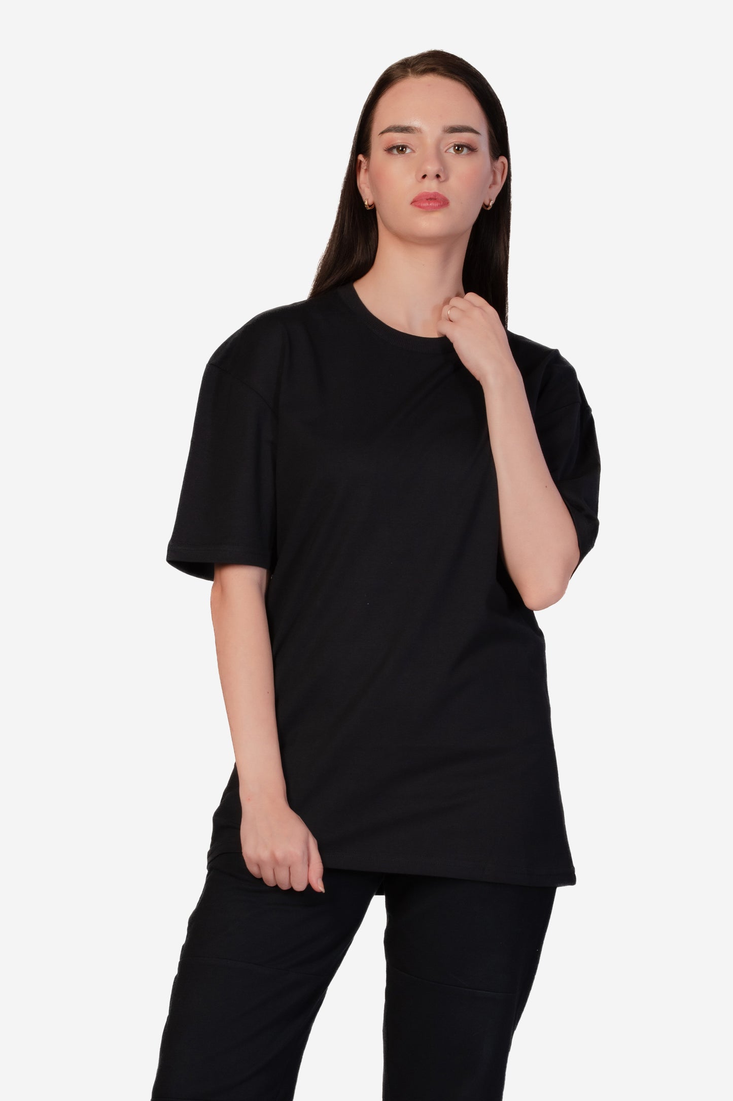 Urban Fit Oversize Essential T-shirt - Black - keos.life