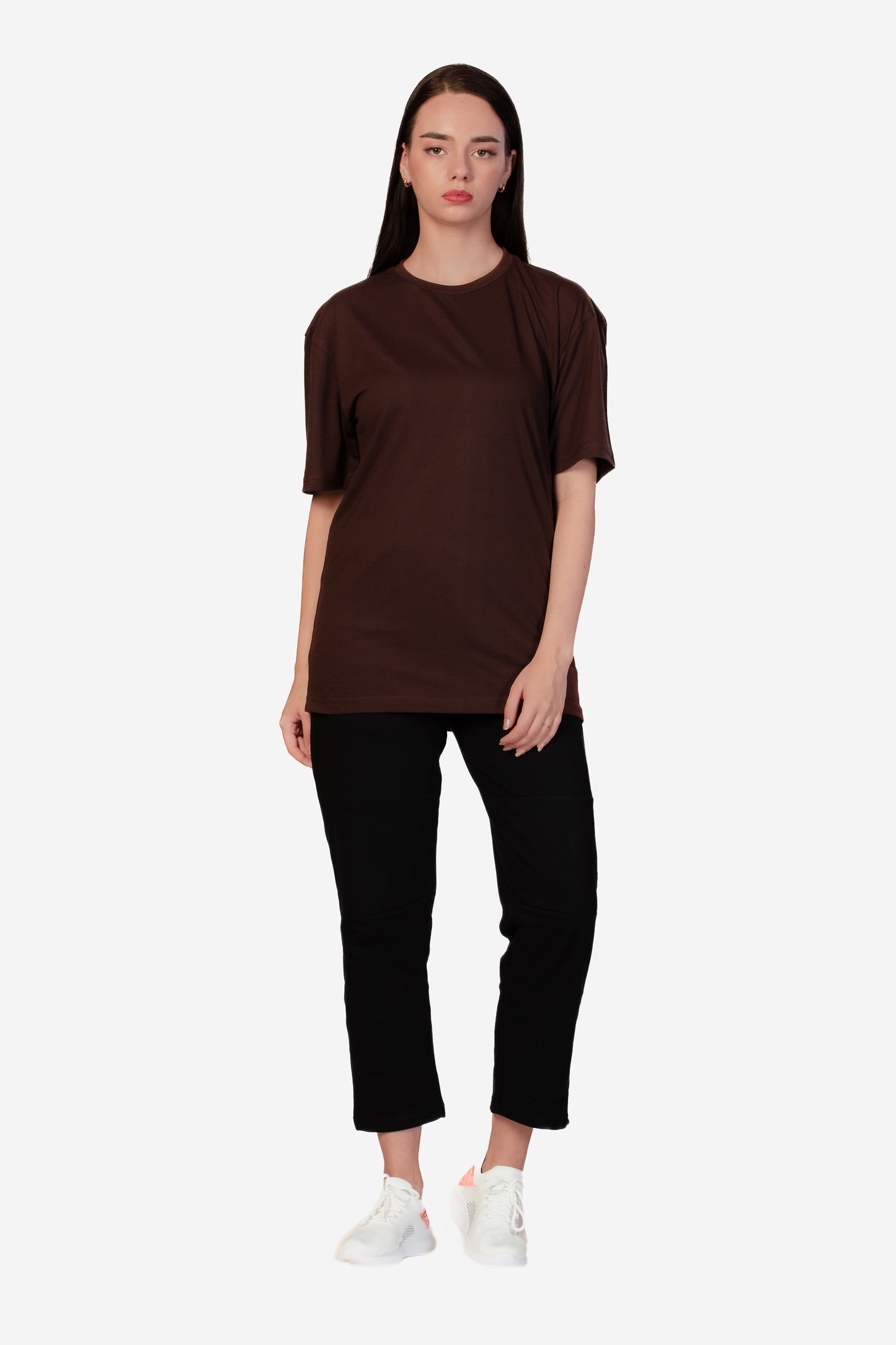 Urban Fit Oversize Essential T-shirt - Coffee - keos.life
