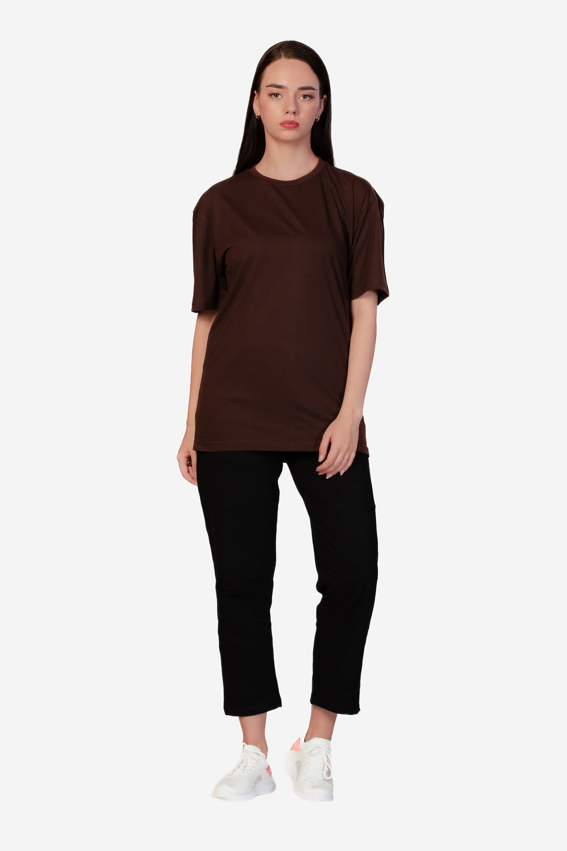 Urban Fit Oversize Essential T-shirt - Coffee - keos.life
