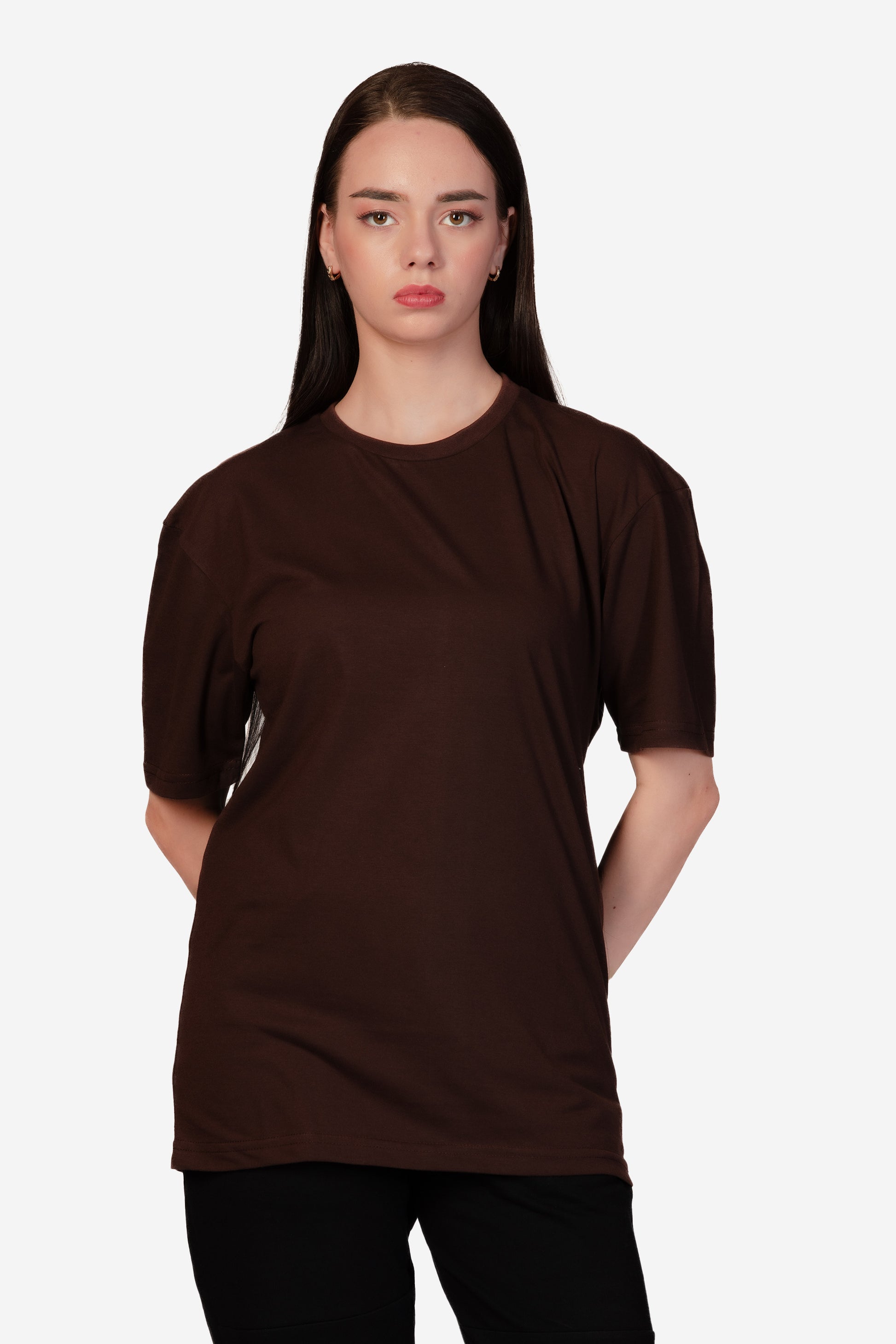 Urban Fit Oversize Essential T-shirt - Coffee - keos.life
