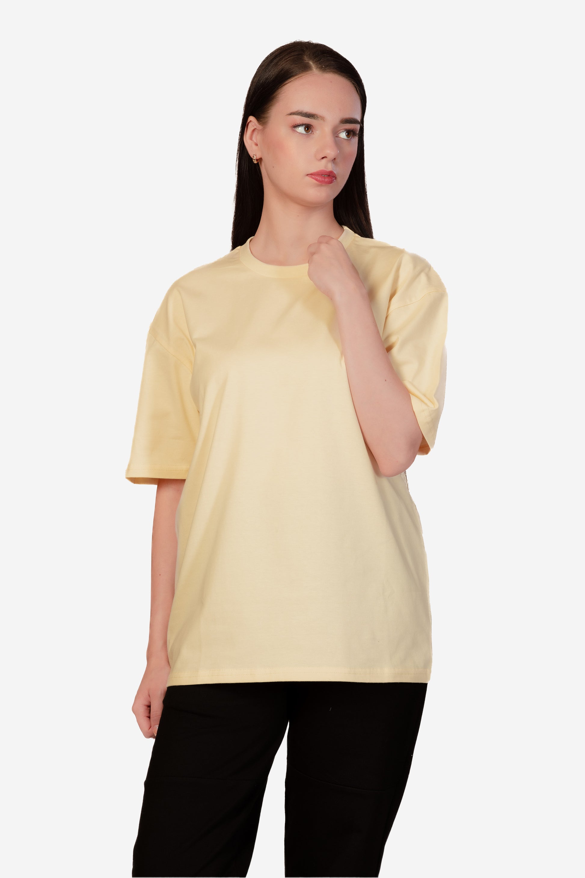 Urban Fit Oversize Essential T-shirt - Crème - keos.life