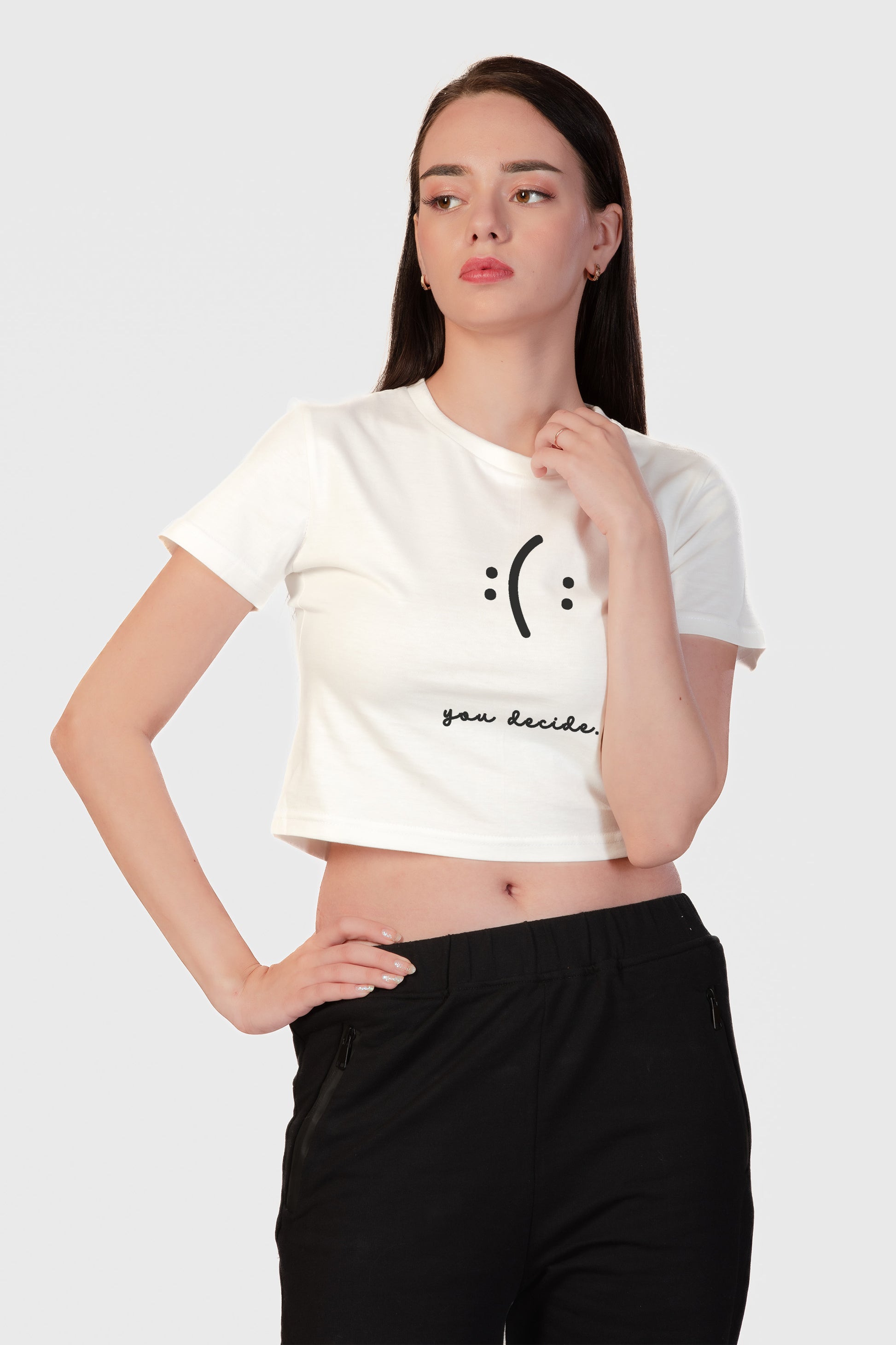 You Decide Organic Cotton Crop Top - keos.life