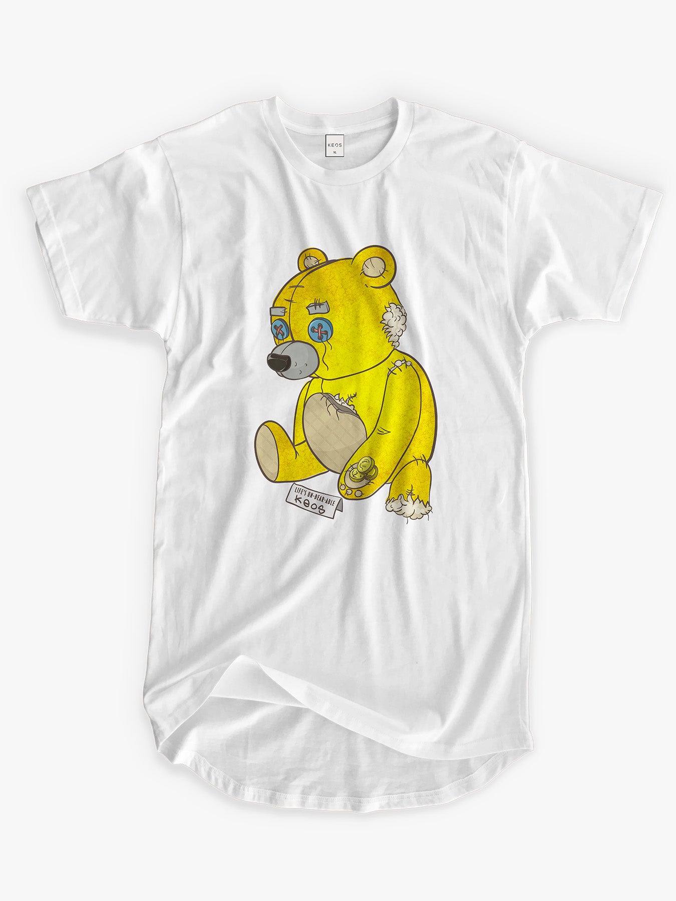 Organic Cotton Graphic T-Shirt – Life's Unbearable | Longline Fit