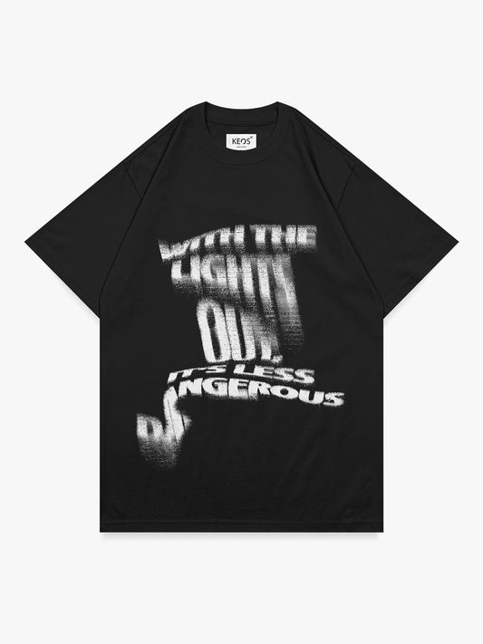 Organic Cotton Graphic T-Shirt – Lights Out | Regular Fit