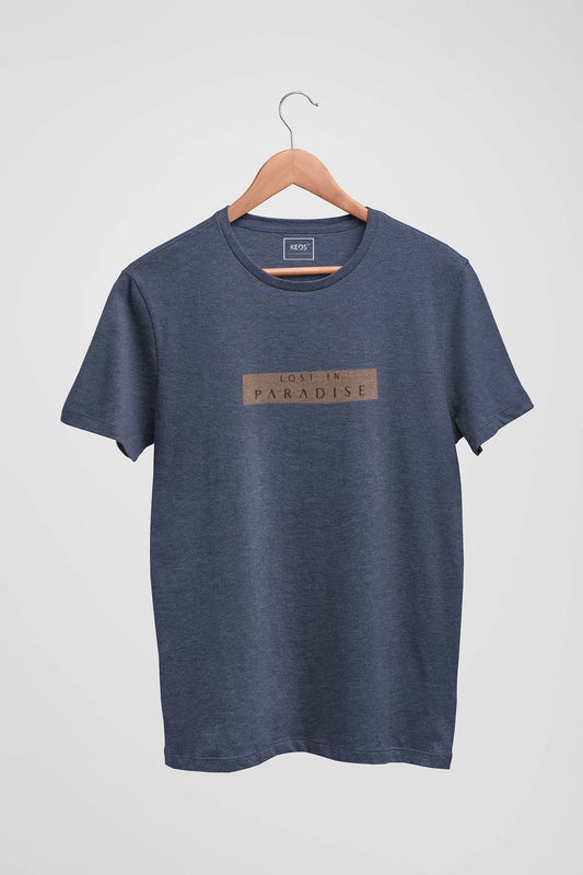 Lost in Paradise - Melange Cotton T-shirt - keos.life