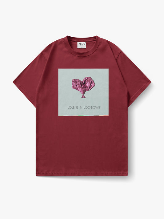 Organic Cotton Graphic T-Shirt – Love is in Lockdown | Regular Fit