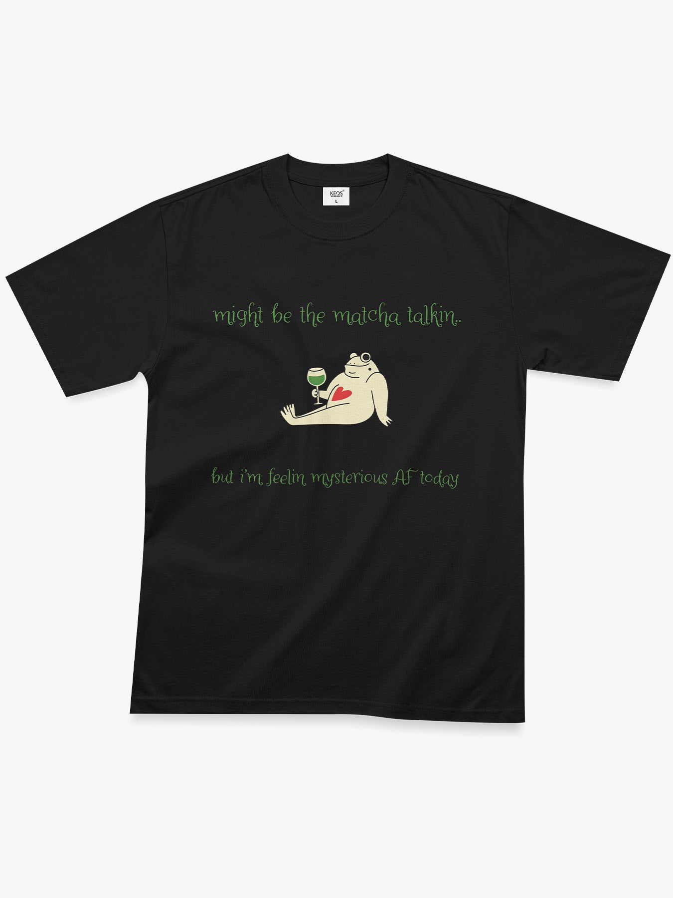 Organic Cotton Graphic T-Shirt – Matcha Talkin | Regular Fit
