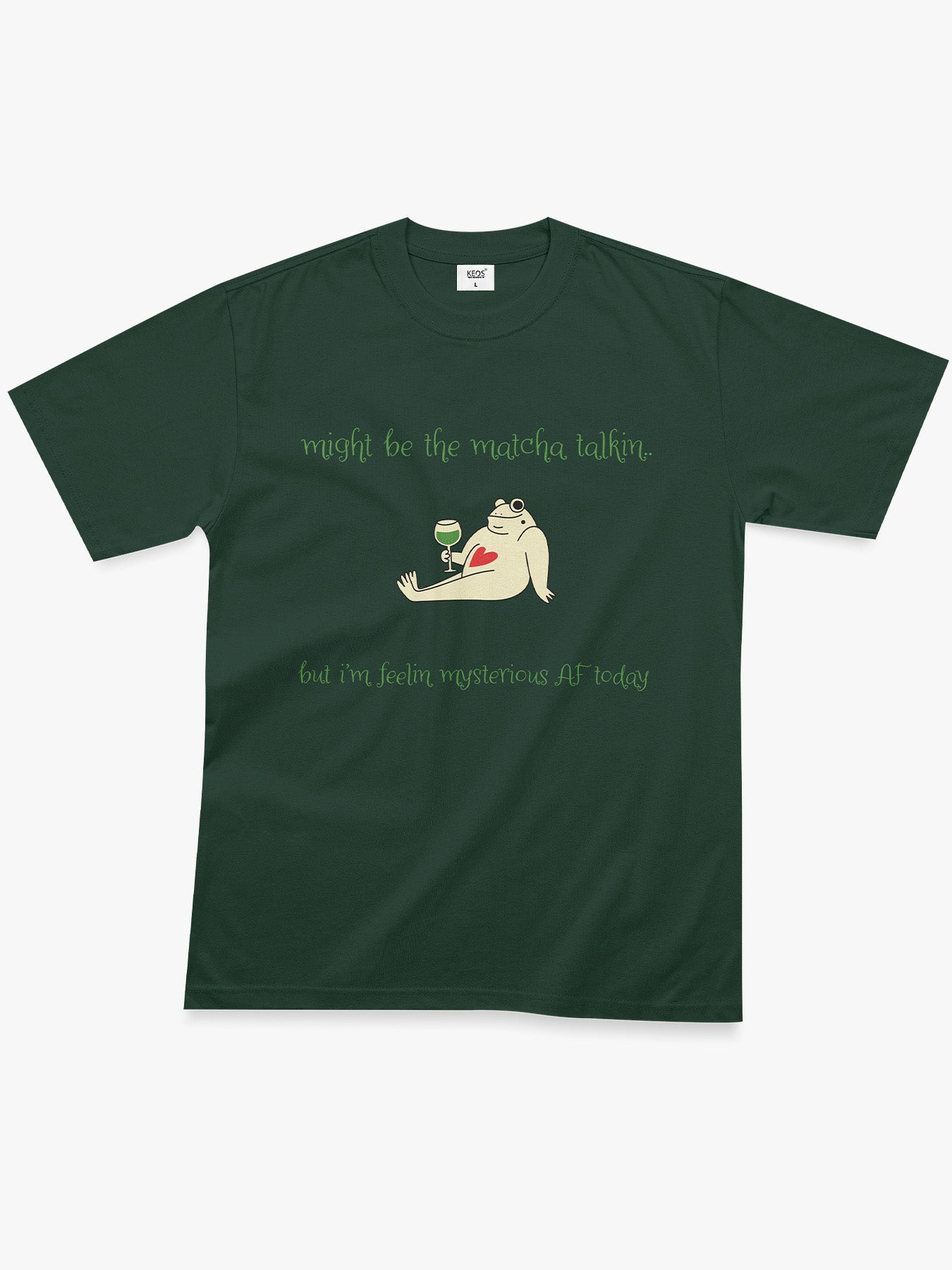 Organic Cotton Graphic T-Shirt – Matcha Talkin | Regular Fit