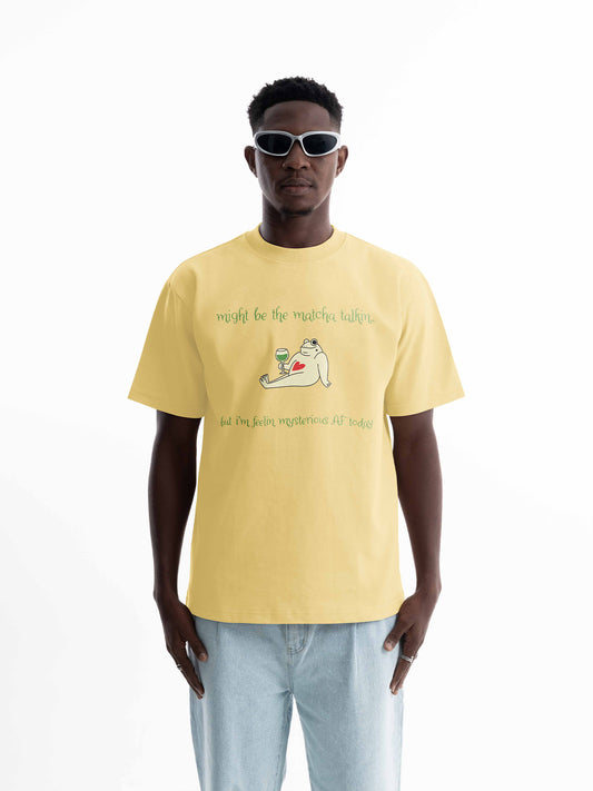 Organic Cotton Graphic T-Shirt – Matcha Talkin | Regular Fit