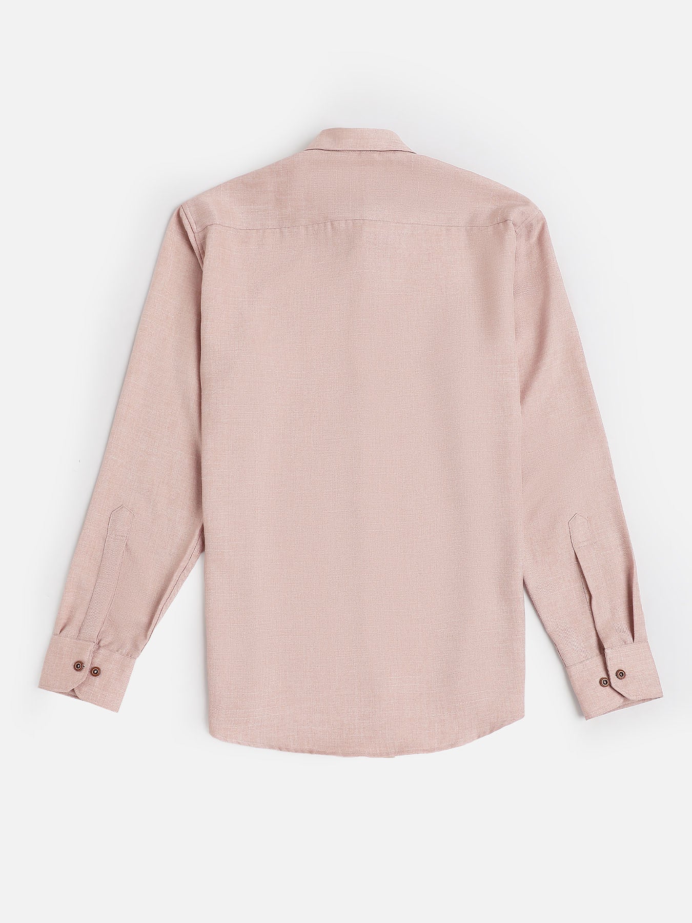 Mauve Pink Cotton Blended Casual Shirt