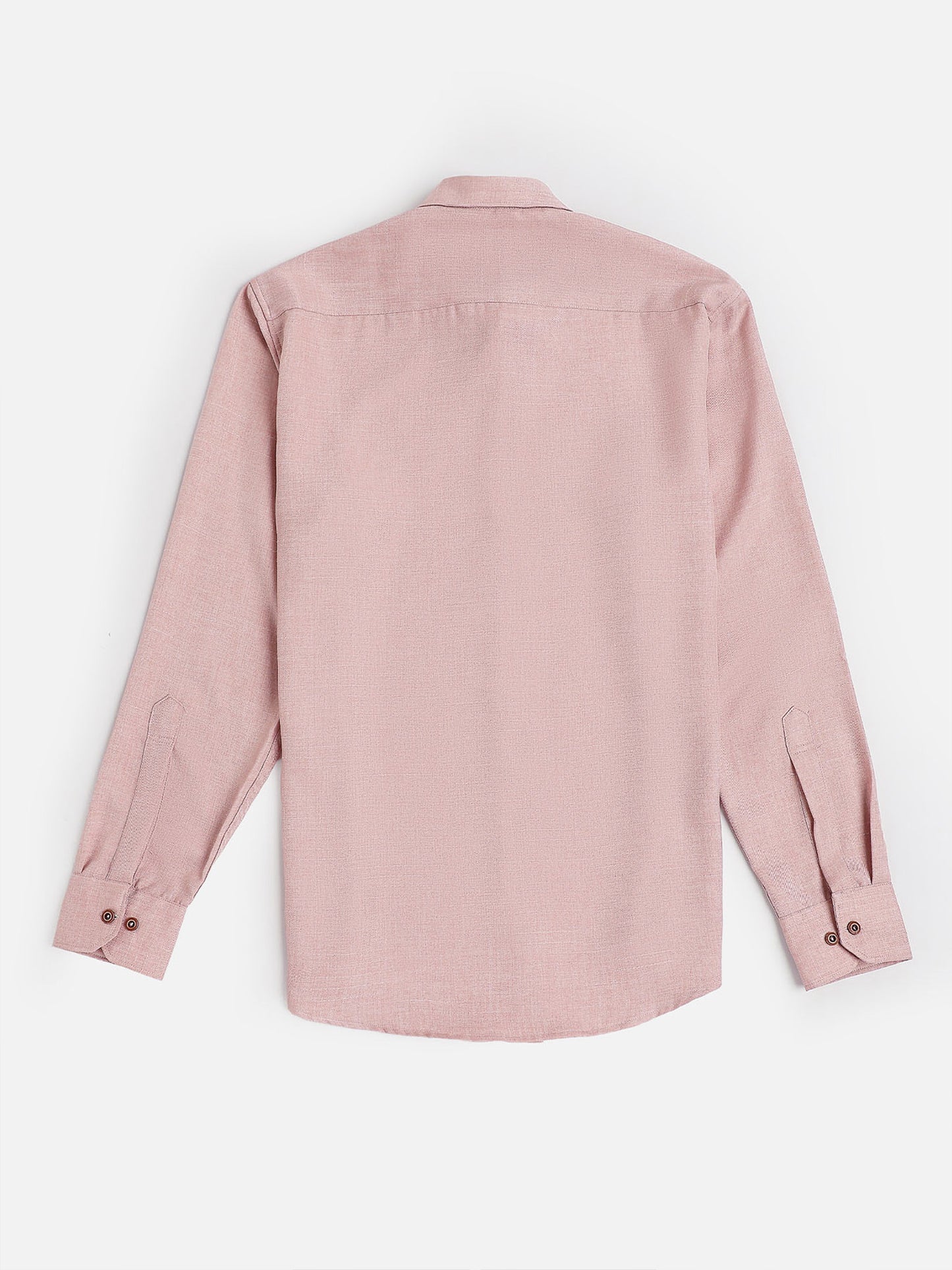 Men's Mauve Pink Cotton Blended Shirt