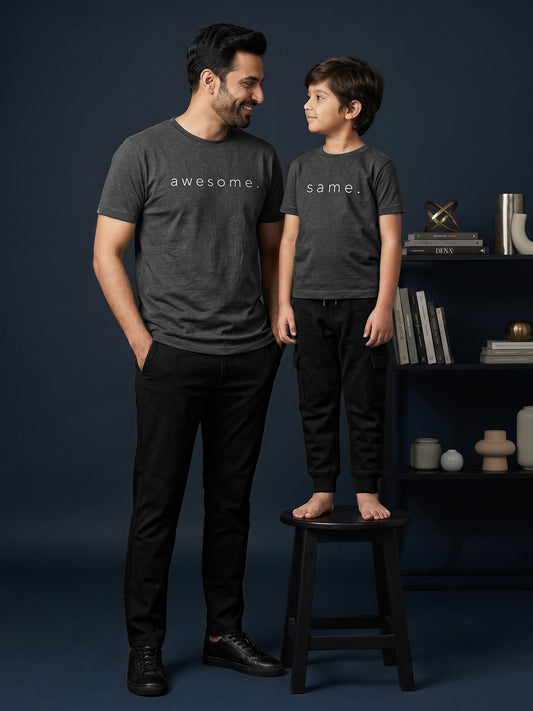 Father & Son matching graphic tees by Keos