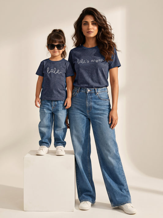 mini & Me Matching T-Shirts – “Babe’s Mom & Babe” (Pack of 2)
