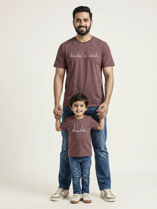 Matching graphic t-shirts for father & son from Keos