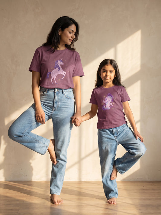 mini & Me Matching T-Shirts – “Unicorn & Baby Unicorn” (Pack of 2) 3127
