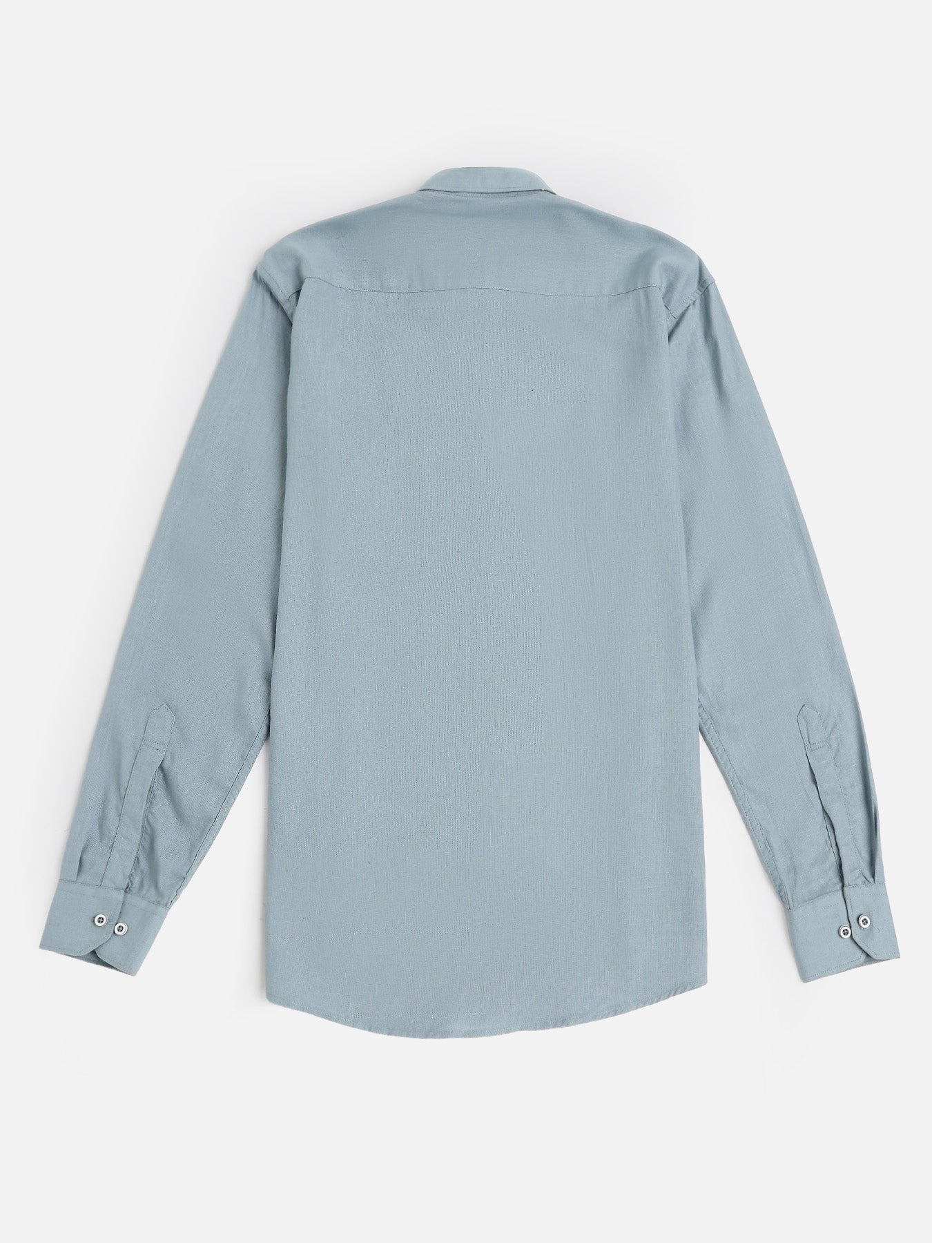Misty Blue European Linen Shirt