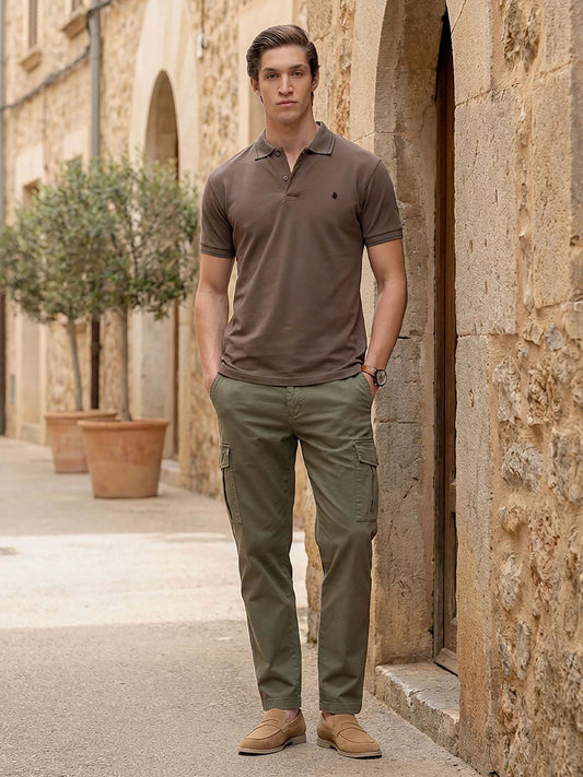 Mocha Brown Men's Polo