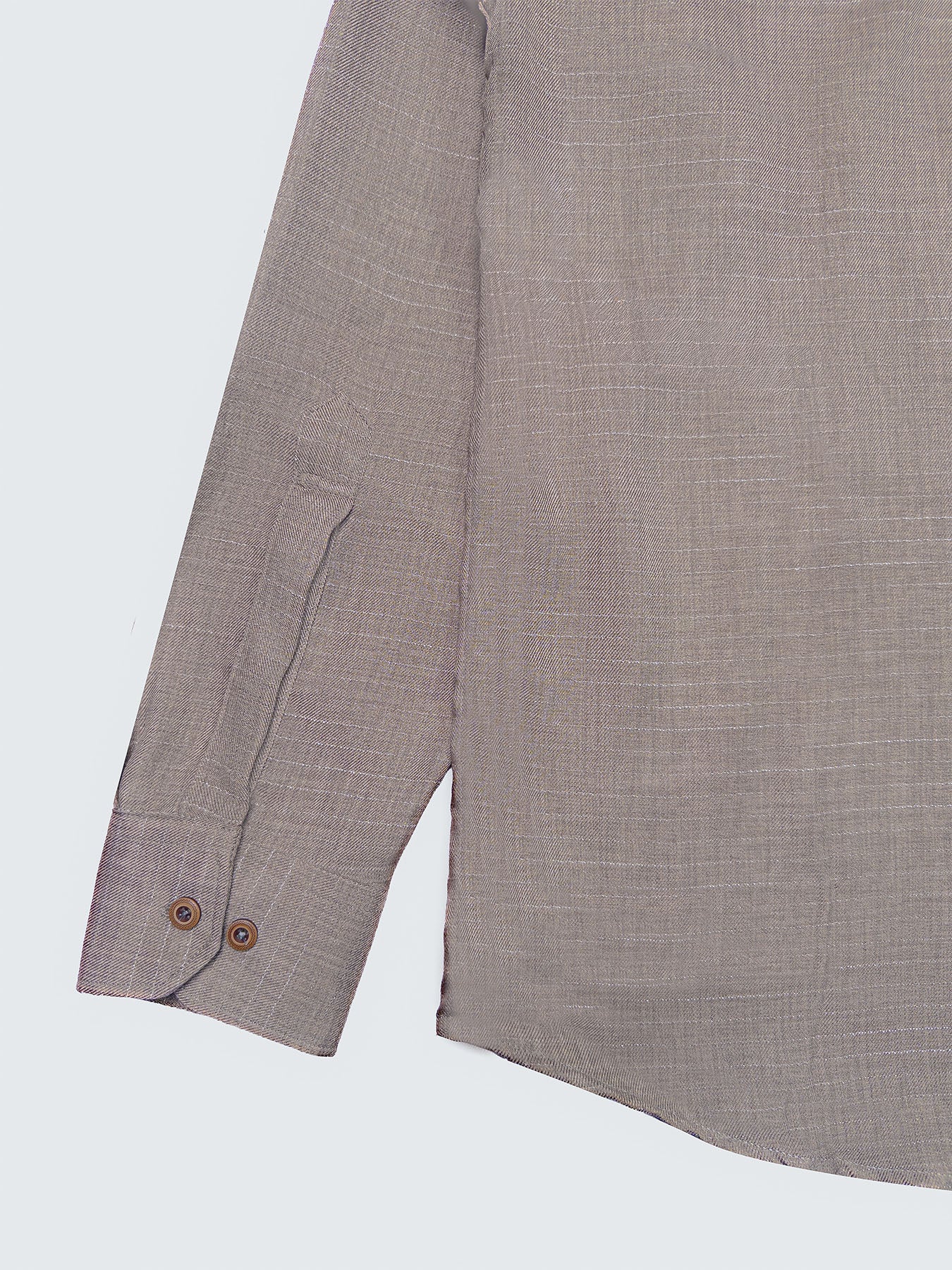 Mocha Cotton Blended Casual Shirt