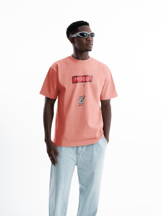 Organic Cotton Graphic T-Shirt – “Mood — Switched ON.” | Regular Fit
