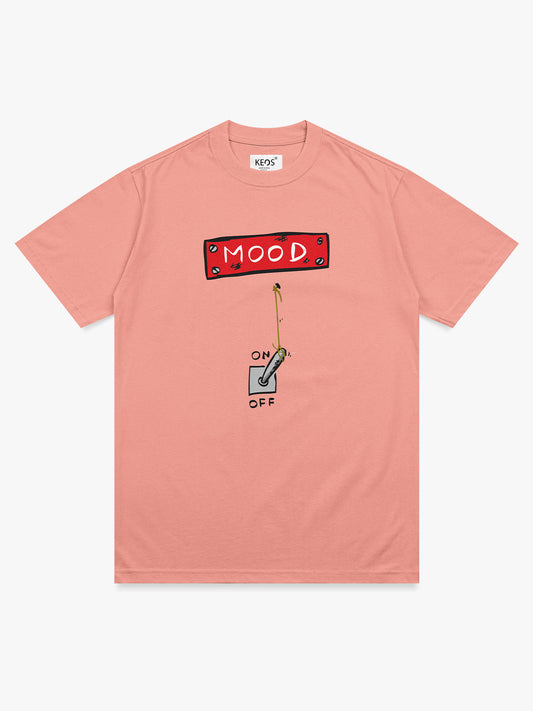 Organic Cotton Graphic T-Shirt – “Mood — Switched ON.” | Regular Fit