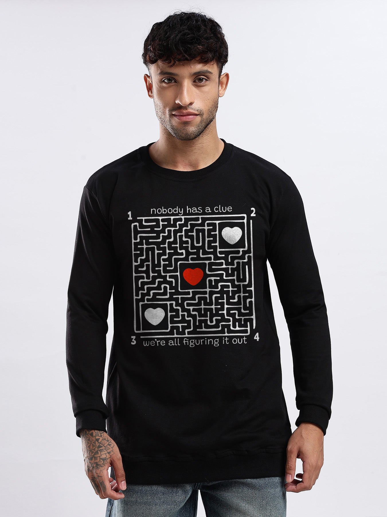 Graphic Sweatshirt - No Clue