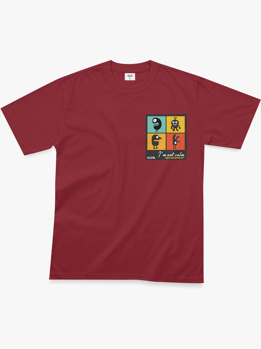 Organic Cotton Graphic T-Shirt – I’m Not Calm | Regular Fit
